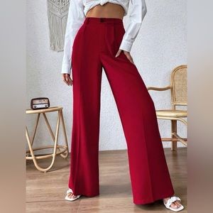 Unity High Waist WideLeg Women  Pants - Red - XS (2)